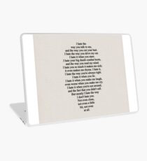 10 Things I Hate About You Laptop Skin
