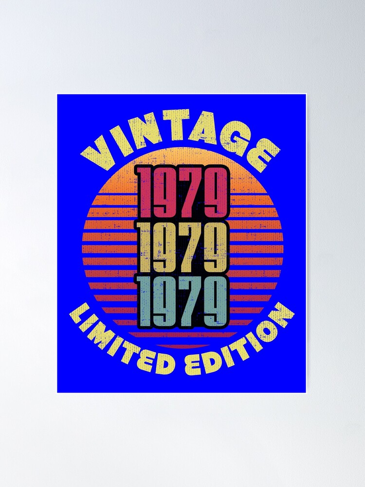 Vintage 1979 T-Shirt Distressed 40 Birthday Anniversary Vintage 1979 T-Shirt Distressed 40 Birthday Anniversary