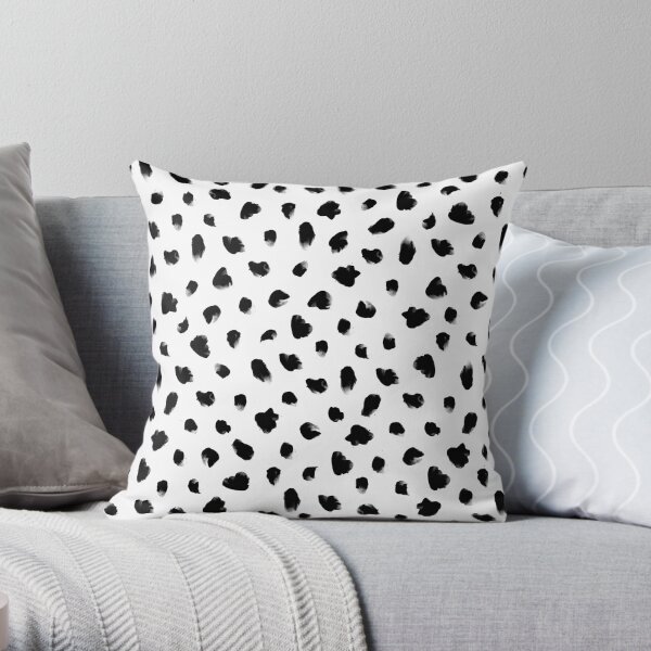 Dotty Dalmatian Animal Print Throw Pillow
