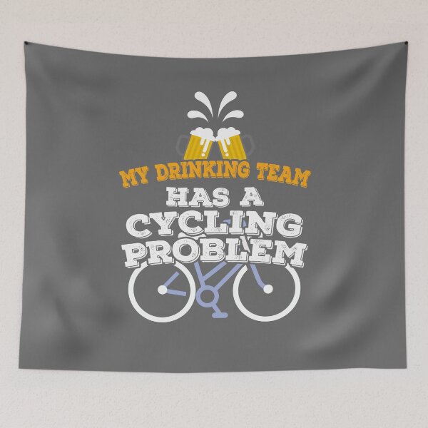 Item preview, Funny Cycling Shirt My Drinking Team Has A Cycling Problem designed and sold by tispy.