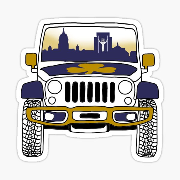 ND jeep sticker Sticker