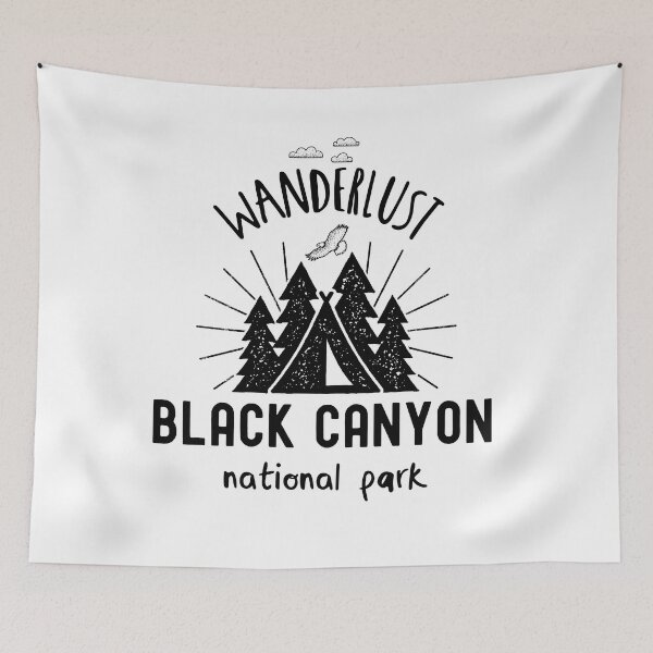 Item preview, Black Canyon National Park Colorado Hiking Camping Gift designed and sold by frankiewillie.
