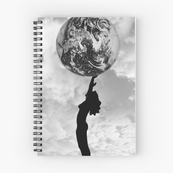 Item preview, silhouetted nude mother holding the earth designed and sold by morrbyte.