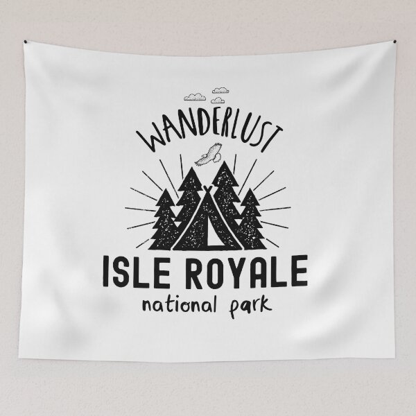Item preview, Isle Royale National Park Michigan Hiking Camping Gift designed and sold by frankiewillie.