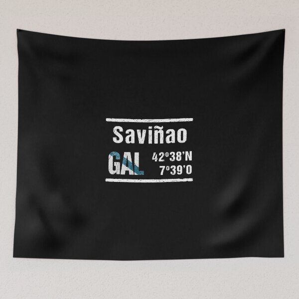 Item preview, Saviñao Galicia Coordinates designed and sold by mouchodesigns.