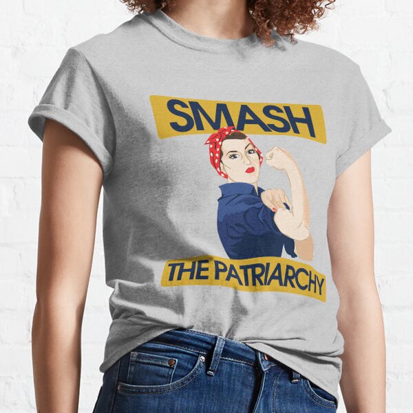 I Use My Big Tits To Smash The Patriarchy (Vintage White Ink) T-Shirts