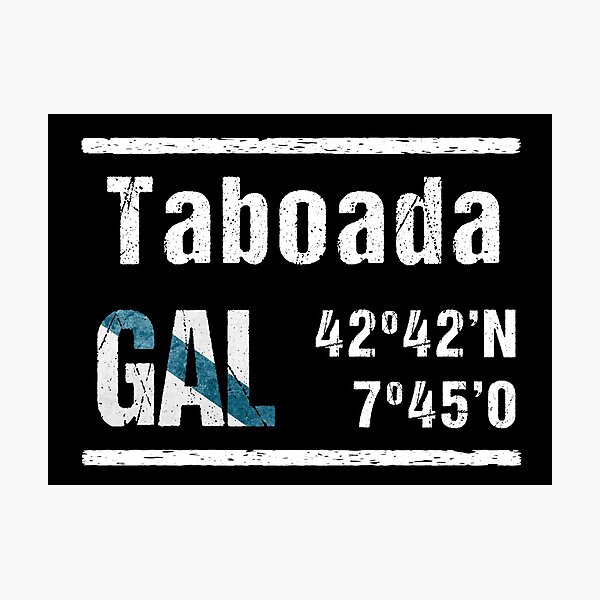 Item preview, Taboada Galicia Coordinates designed and sold by mouchodesigns.