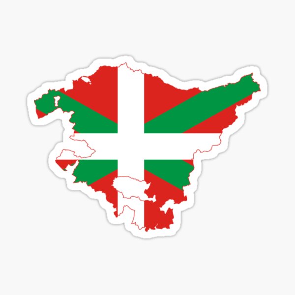 Vista previa del artículo con la obra « Bilbao Basque Country Map Flag DNA Ikurriña - Basque Flag», diseñado y vendido por Popini.
