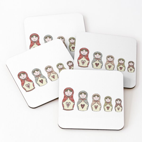 Item preview, Russian Dolls, Matryoshka Pattern 7 designed and sold by Helen McCartney Designs.
