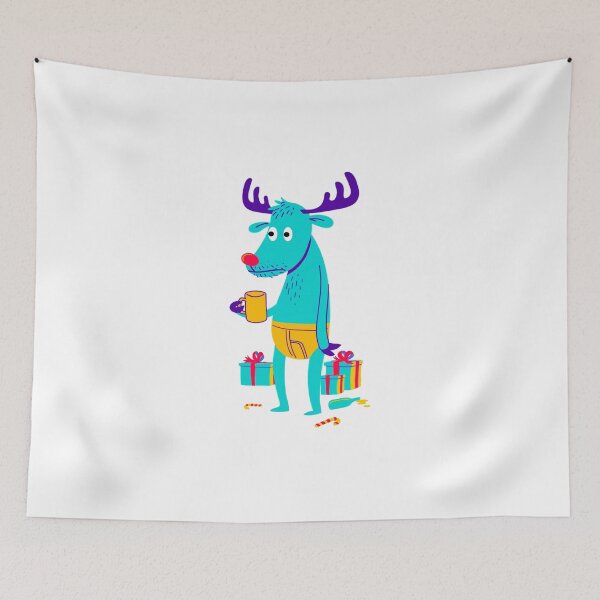 Item preview, Reindeer Having Coffee designed and sold by RagnarokDesigns.