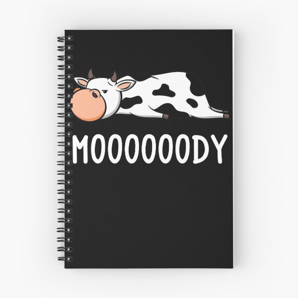 Item preview, Moooooody cow shirt Whimsy cows Wortwitz ox designed and sold by BornDesign.