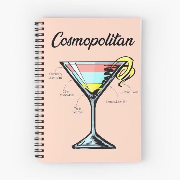 Item preview, Cosmopolitan Cocktail Recipe designed and sold by HuckleberryArts.
