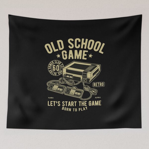 Item preview, Old School Game - Born To Play Retro Gaming designed and sold by Ding-One.