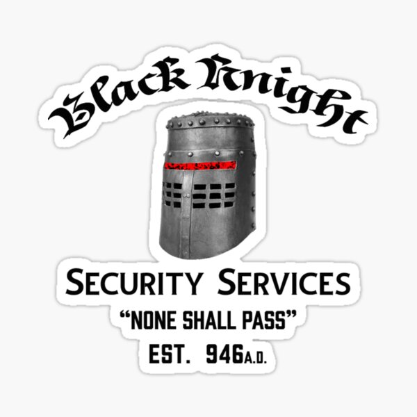 Artikel-Vorschau von Python Black Knight "Keiner soll durchgehen", designt und verkauft von MandWthings.