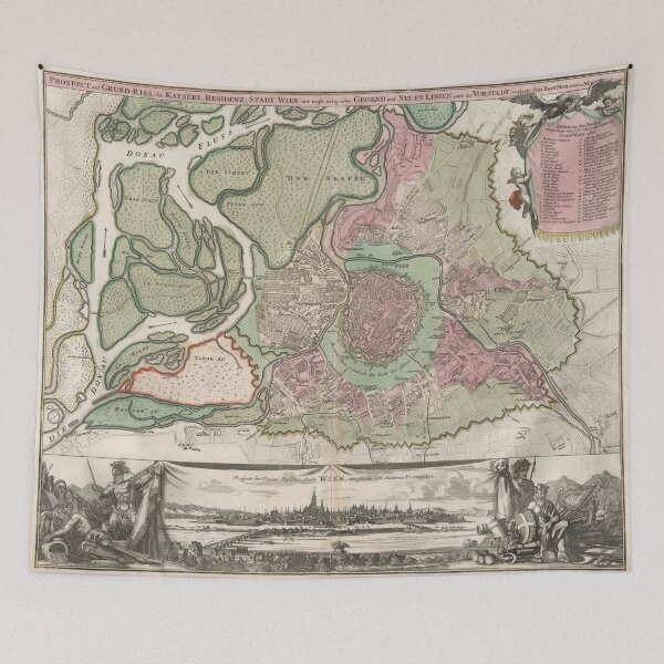 Item preview, Vintage Map of Vienna Austria (1716) designed and sold by BravuraMedia.