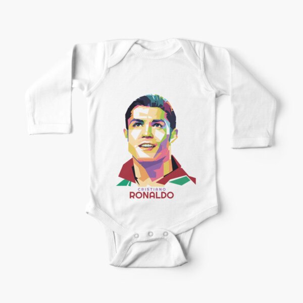 Célébrité Géométrique Cristiano Ronaldo Body manches longues