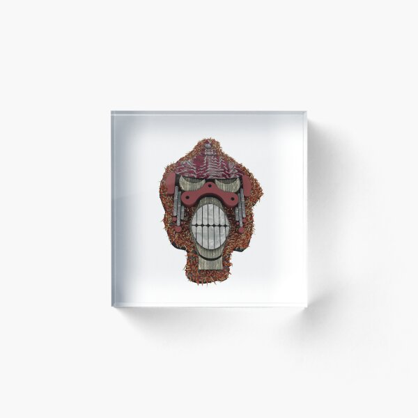 Monkey Teeth 3D Acrylic Block
