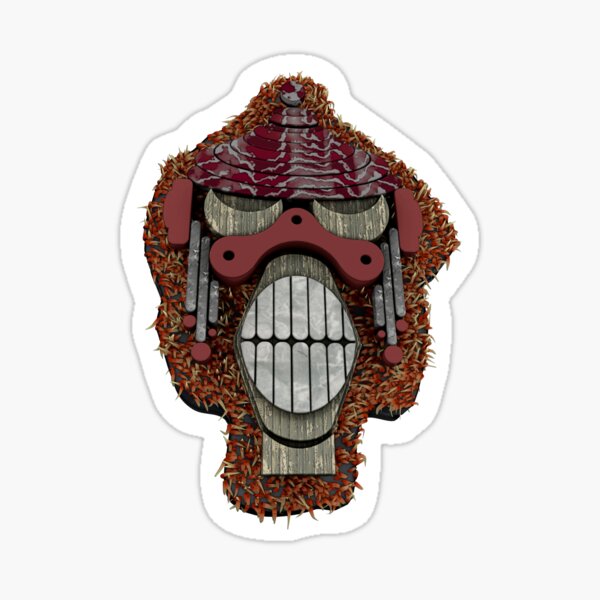 Monkey Teeth 3D Sticker