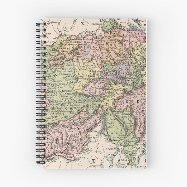Item preview, Vintage Map of Switzerland (1882) designed and sold by BravuraMedia.