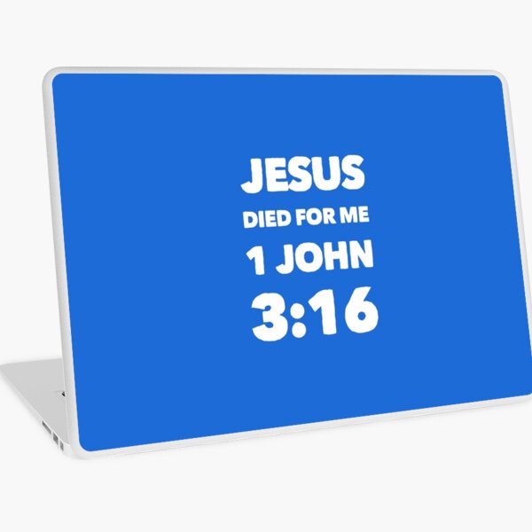 Jesus died for me Laptop Skin
