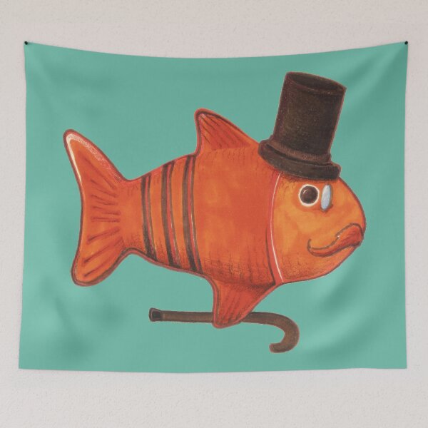 Item preview, Beauregard, Gentleman Fish designed and sold by FishWithATopHat.