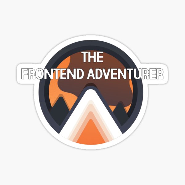 Aperçu de l'œuvre The Frontend Adventurer - Badge créée et vendue par Stick Erify.