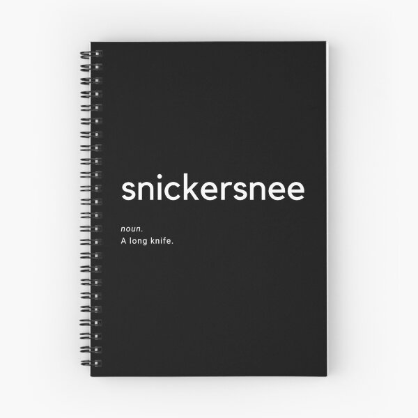 Item preview, Snickersnee designed and sold by MrRiddick.