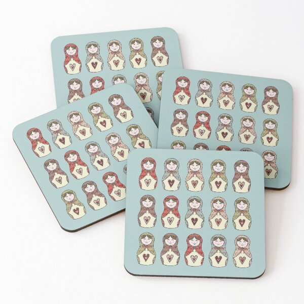 Item preview, Russian Dolls, Matryoshka Pattern 2 designed and sold by Helen McCartney Designs.