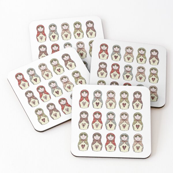 Item preview, Russian Dolls, Matryoshka Pattern 3 designed and sold by Helen McCartney Designs.