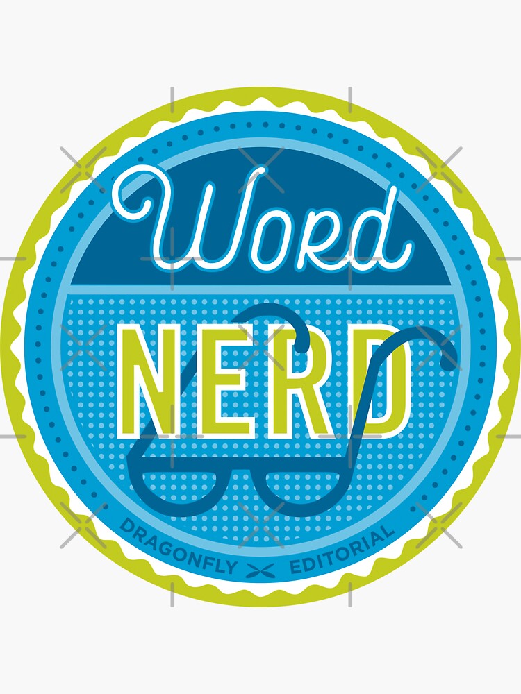 Thumbnail 3 of 3, Sticker, Word Nerd designed and sold by samdragonfly99.