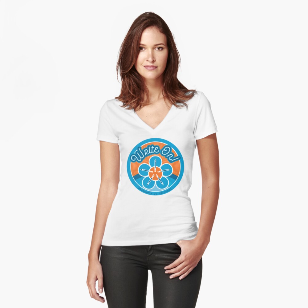 Item preview, Fitted V-Neck T-Shirt designed and sold by samdragonfly99.
