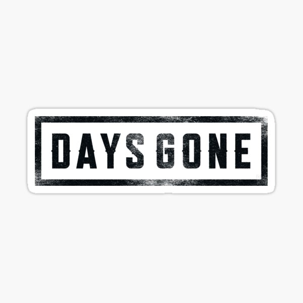 Days Gone (black logo) Sticker