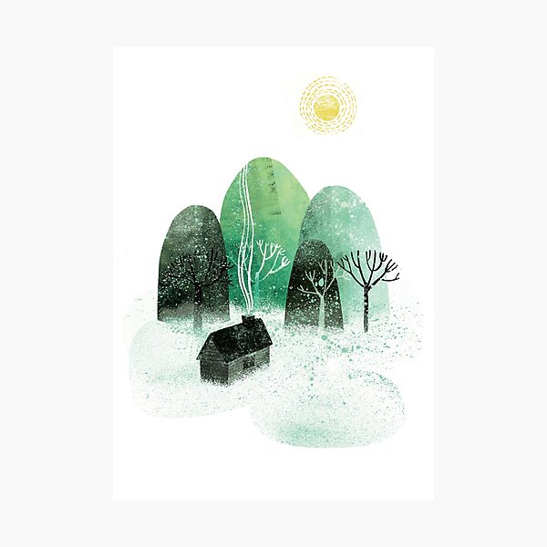Home by the Mountains Photographic Print