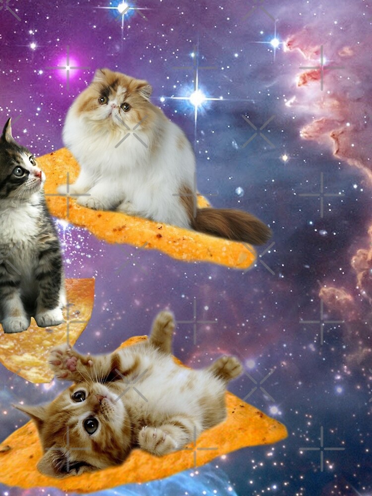 Cats, Doritos, SPACE Leggings for Sale by BattleGoat