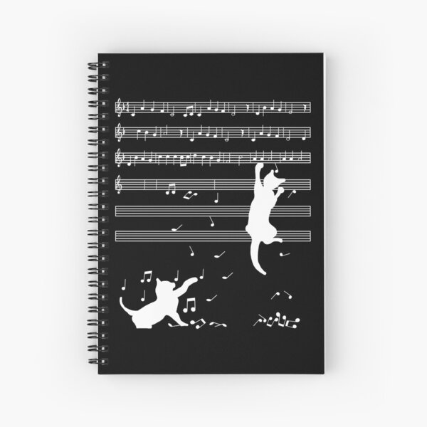Musical Notes Spiral  Notebooks Redbubble