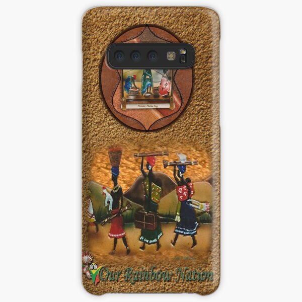 African procession - in leather Samsung Galaxy Snap Case