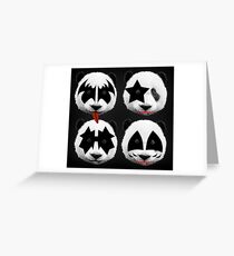panda kiss Greeting Card