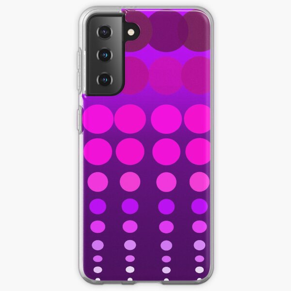 Polka Dots Madness Pink/Purple Samsung Galaxy Soft Case