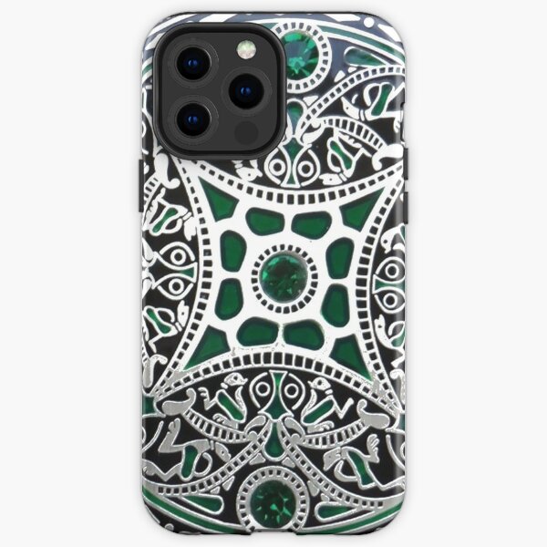 decoration, ornate, pattern, flower, art, proportion, antique, lace, embroidery, abstract iPhone Tough Case