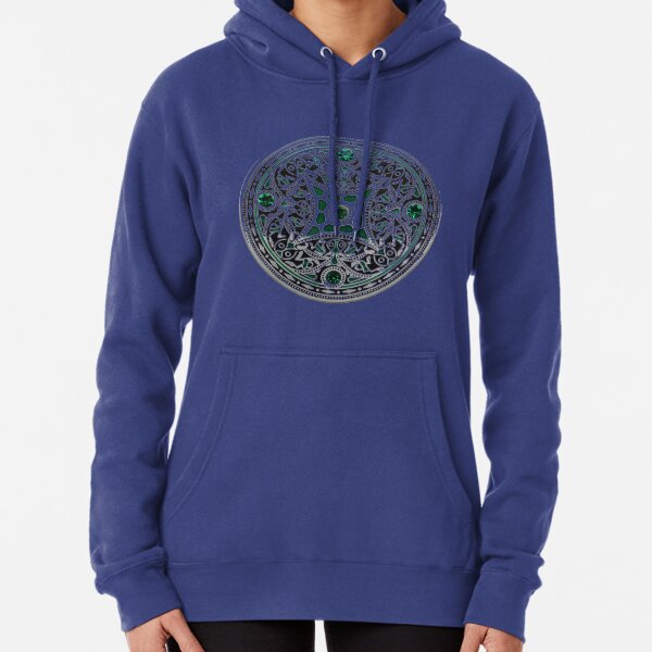 decoration, ornate, pattern, flower, art, proportion, antique, lace, embroidery, abstract Pullover Hoodie