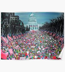Frauenmarsch in Washington Poster