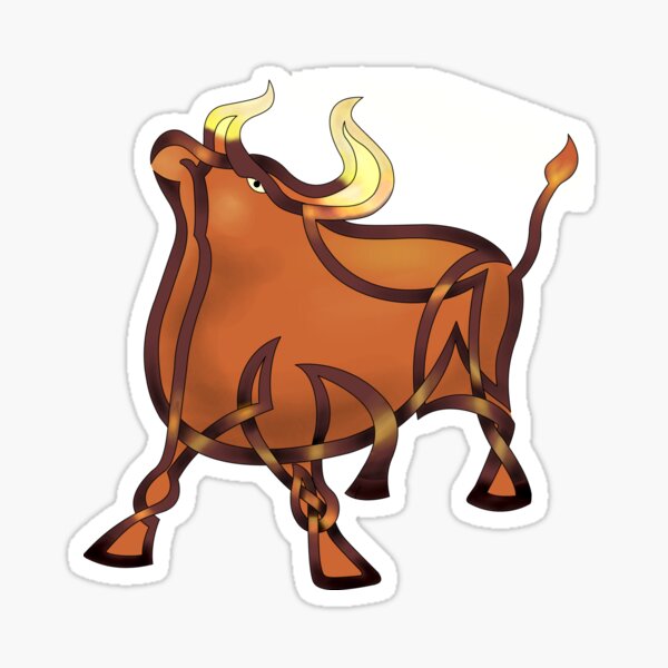 Celtic Knot Ox Sticker