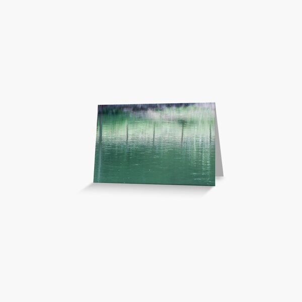 green water Greeting Card