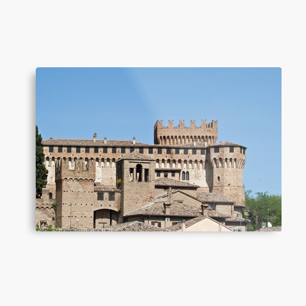 italian renaissance small town of Gradara Metal Print