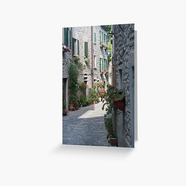 italian medieval alley Greeting Card