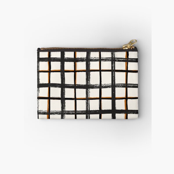Item preview, White brown plaid, pool tiles pattern, tartan designed and sold by Daria Rosen.