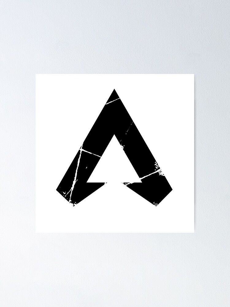 Apex Legends Logo Apex Legends Black Symbol Poster By Surik Redbubble