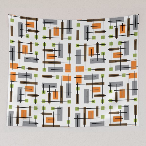 Item preview, Mid Century Modern Geometric Pattern designed and sold by thepixelgarden.