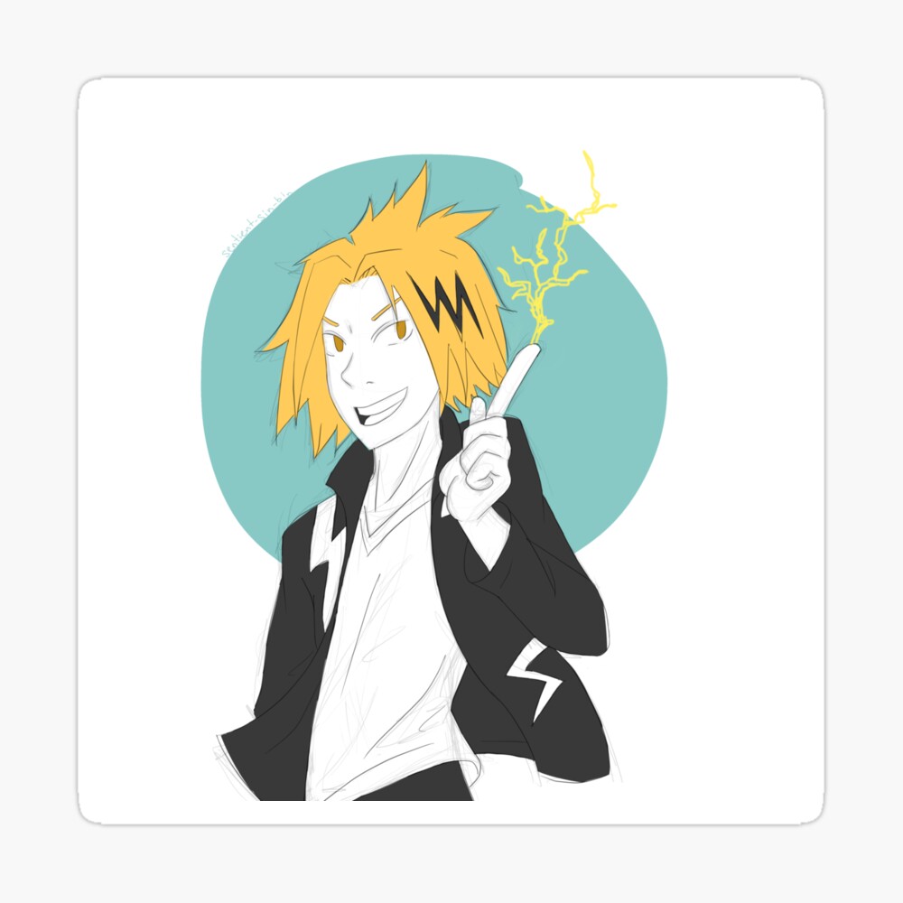 bnha kaminari denki a fool art board print for sale by kitkath22 redbubble