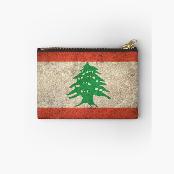 Item preview, Old and Worn Distressed Vintage Flag of Lebanon designed and sold by JeffBartels.